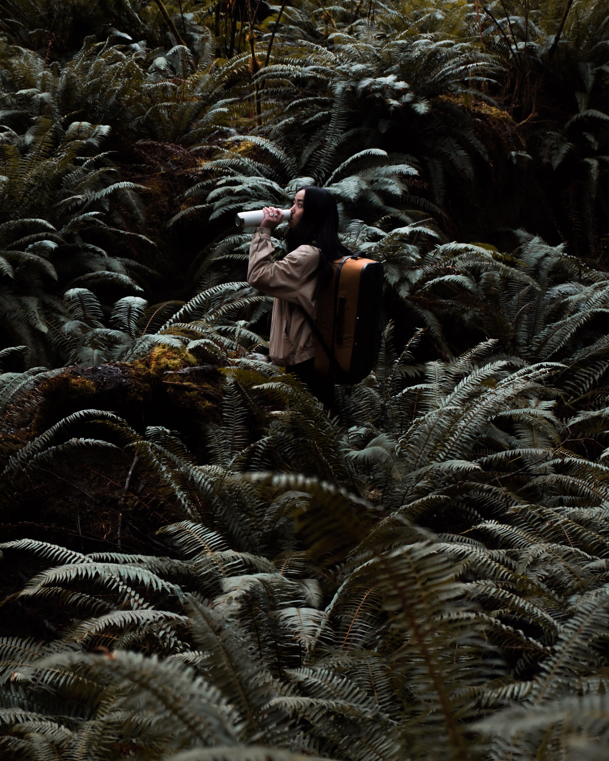 Spring break hiking with bq water bottle